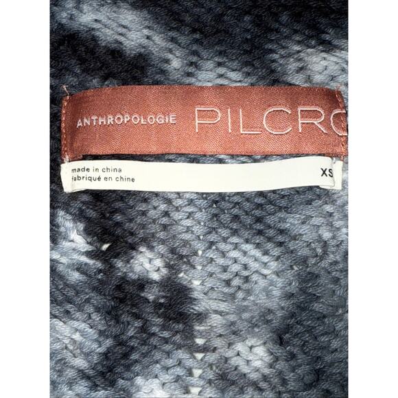 Anthropologie Pilcro Joni Tie-Dye Chunky Knit Sweater V-Neck Size XSmall - Picture 5 of 6